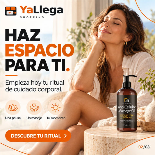 Aceite Anticelulítico M3 Naturals - autocuidado