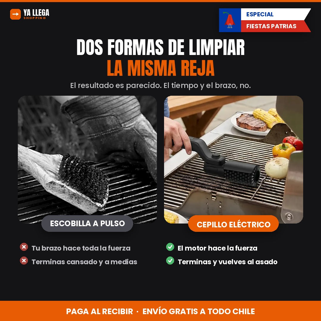 Comparativa con la escobilla de alambre tradicional