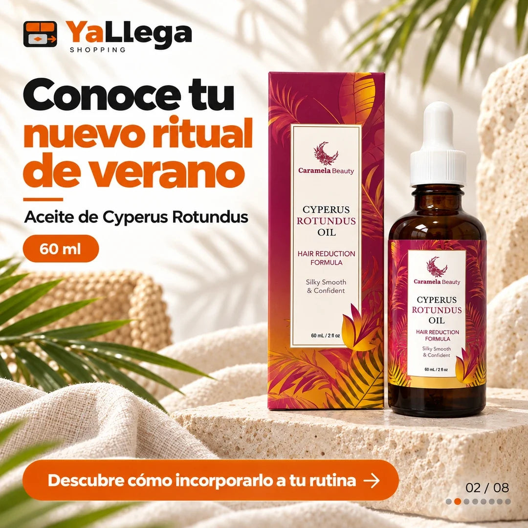 Aceite Reductor de Vello, Cyperus Rotundus, 60 mL