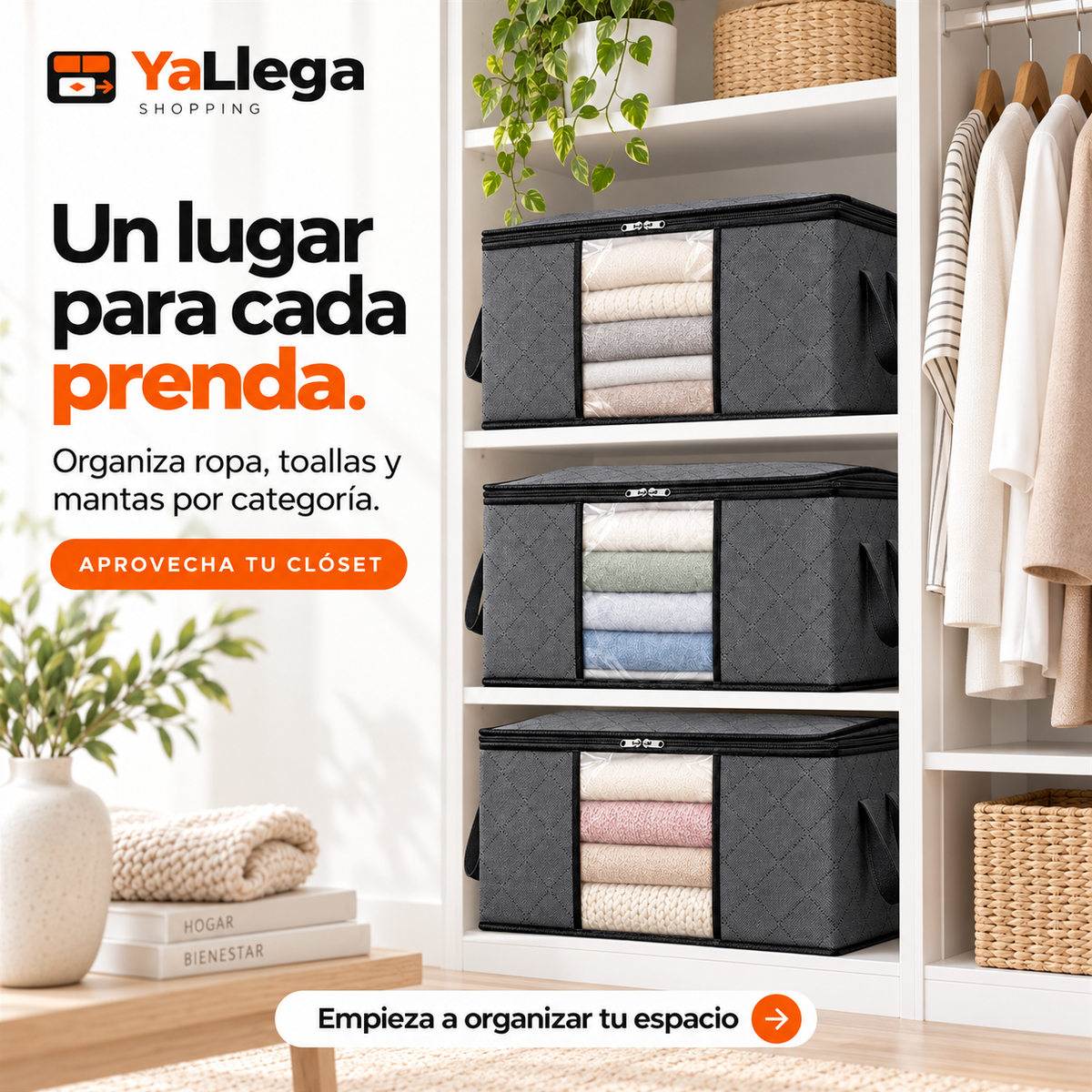 Caja Organizadora Ropa - detalle
