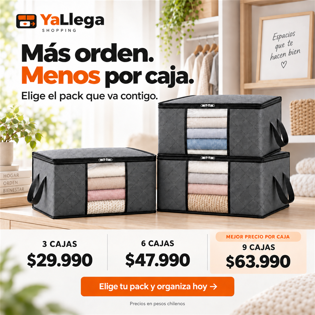 Caja Organizadora Ropa - packs y precios