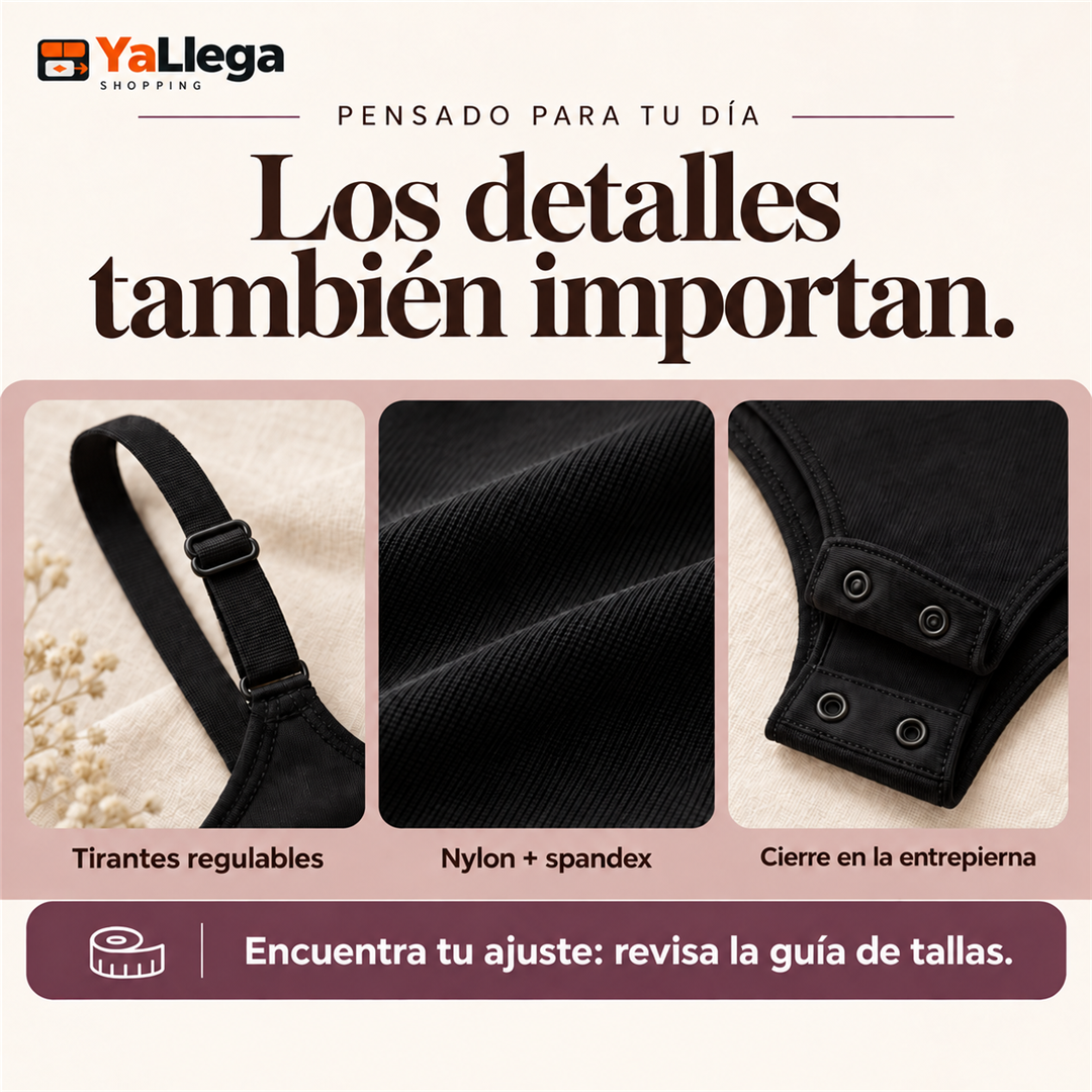 Body Faja Invisible - detalles de tela y cierre