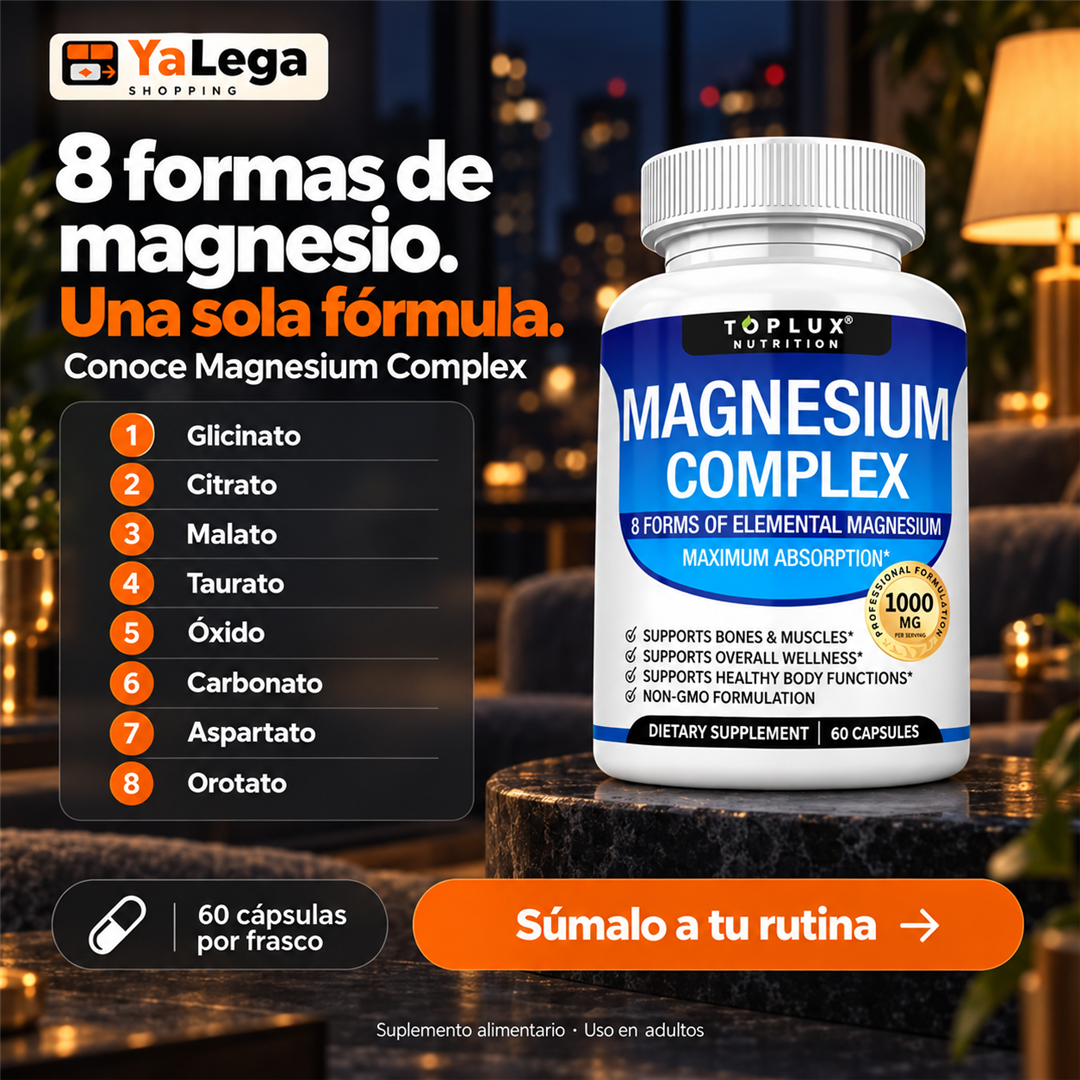 8 formas de magnesio en 1 sola fórmula
