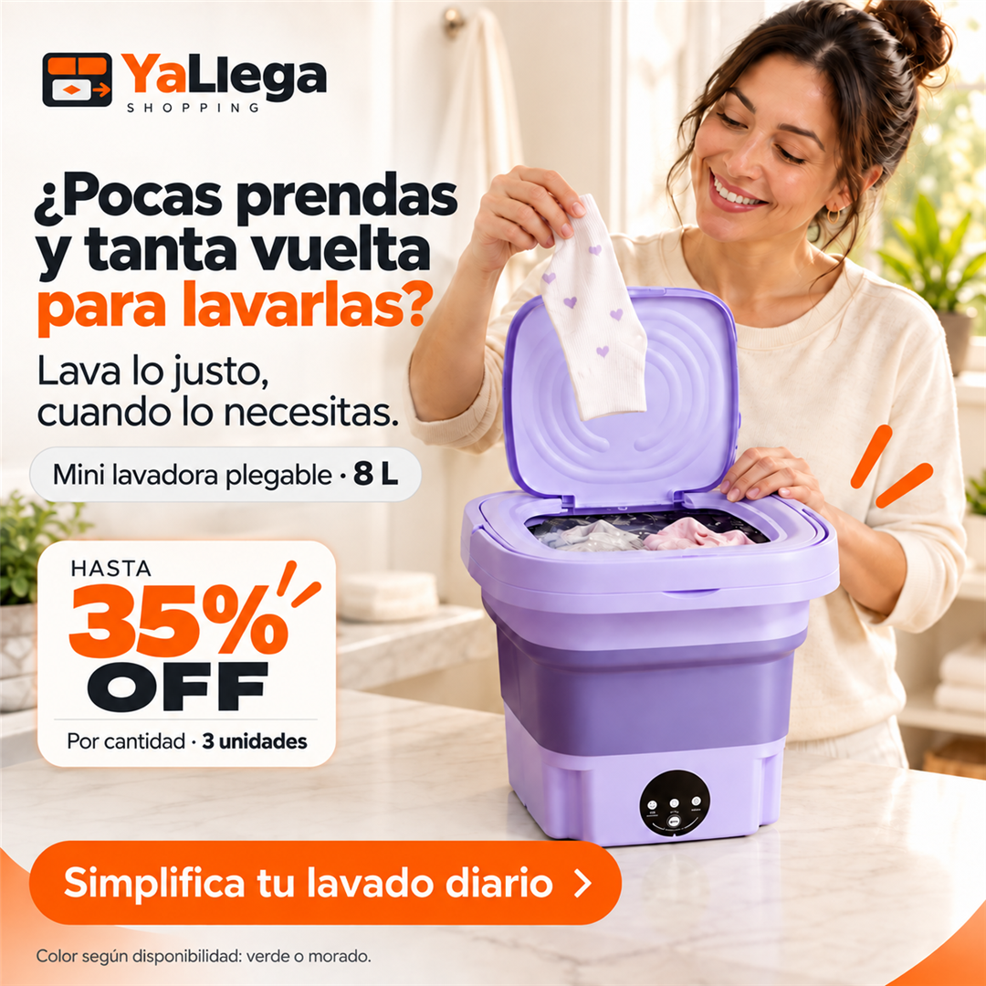 Mini Power Wash: Lavadora plegable