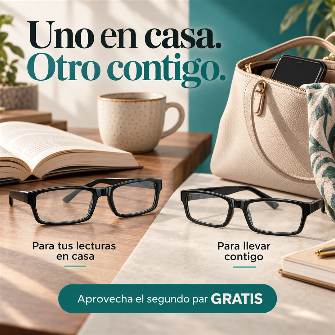 Uno en casa, otro contigo: segundo par gratis