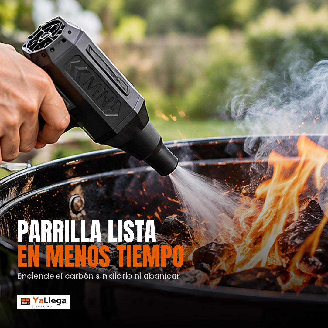 Parrilla lista en menos tiempo con el Soplador de aire Turbo Jet